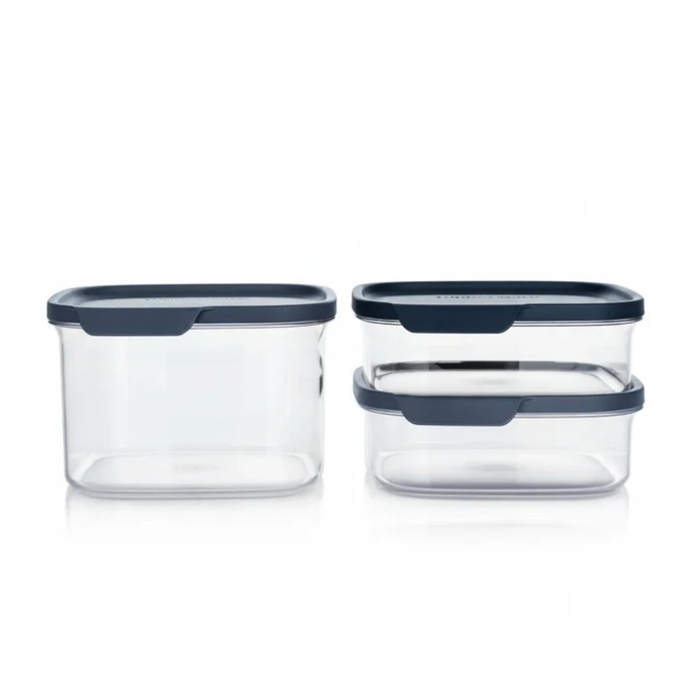Tupperware Ultra Clear Square | Set of 3, NEW!